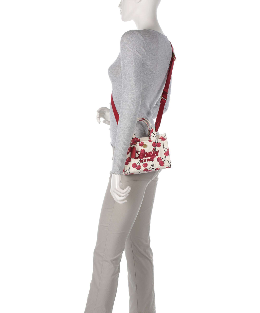 Coach Cargo Cherry Print 20 Crossbody bag chalk/multicolour