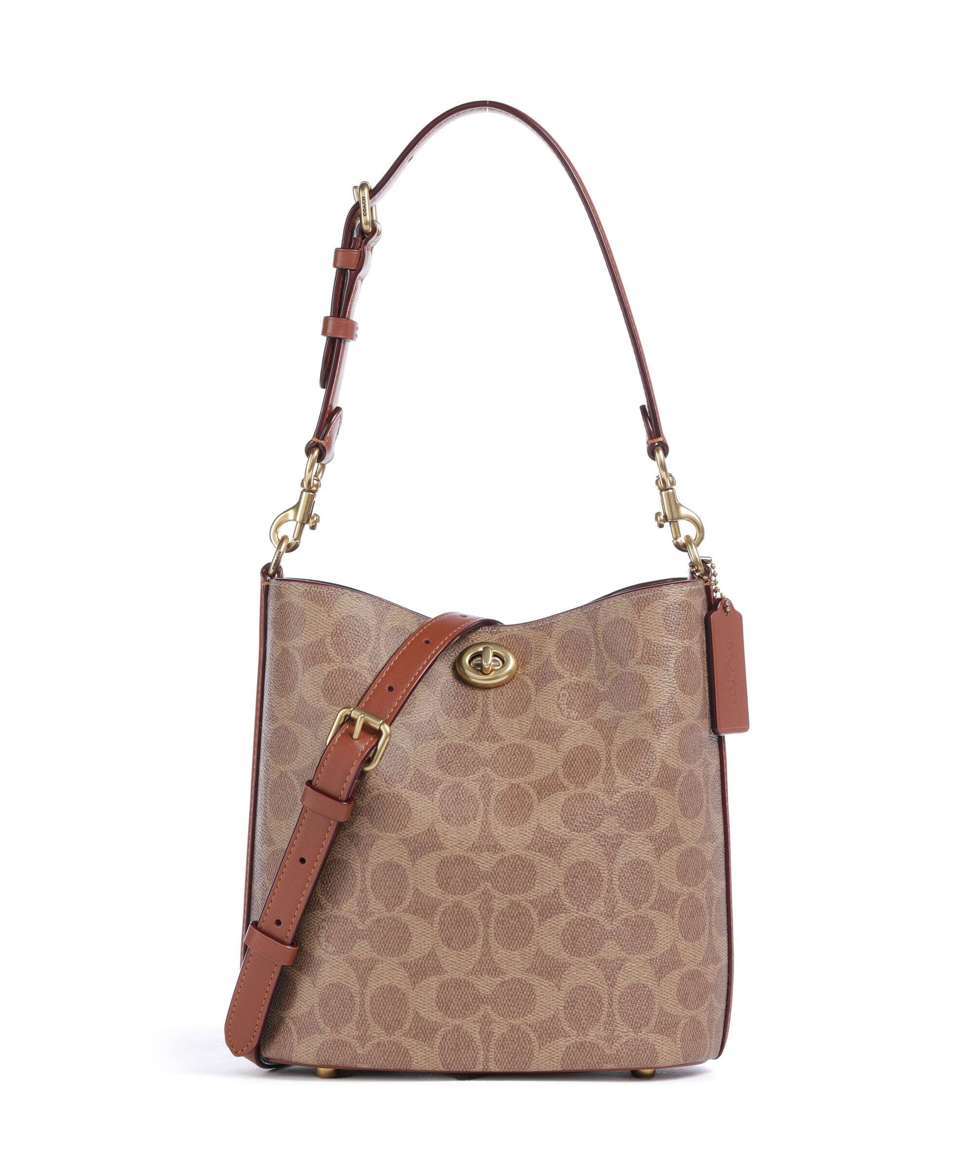 Coach Willow Signature 19 Hobo bag tan caramel