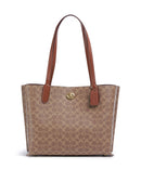 Coach Willow Signature Shopper tan caramel