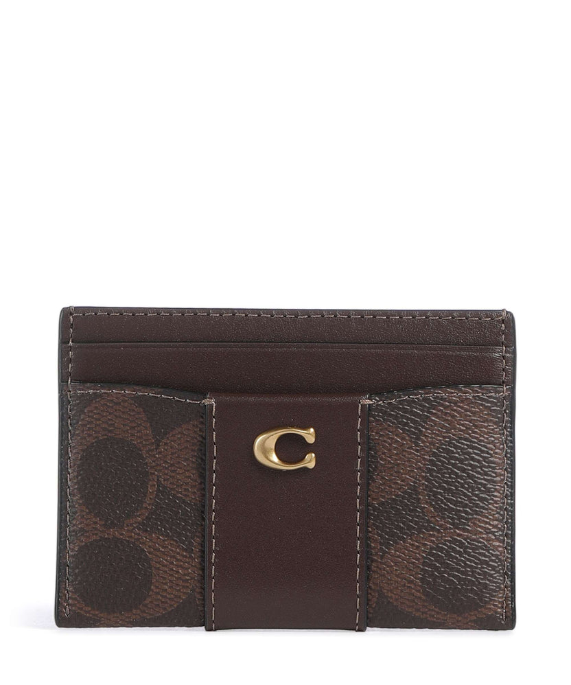 Coach Essential Signature Credit card holder maple