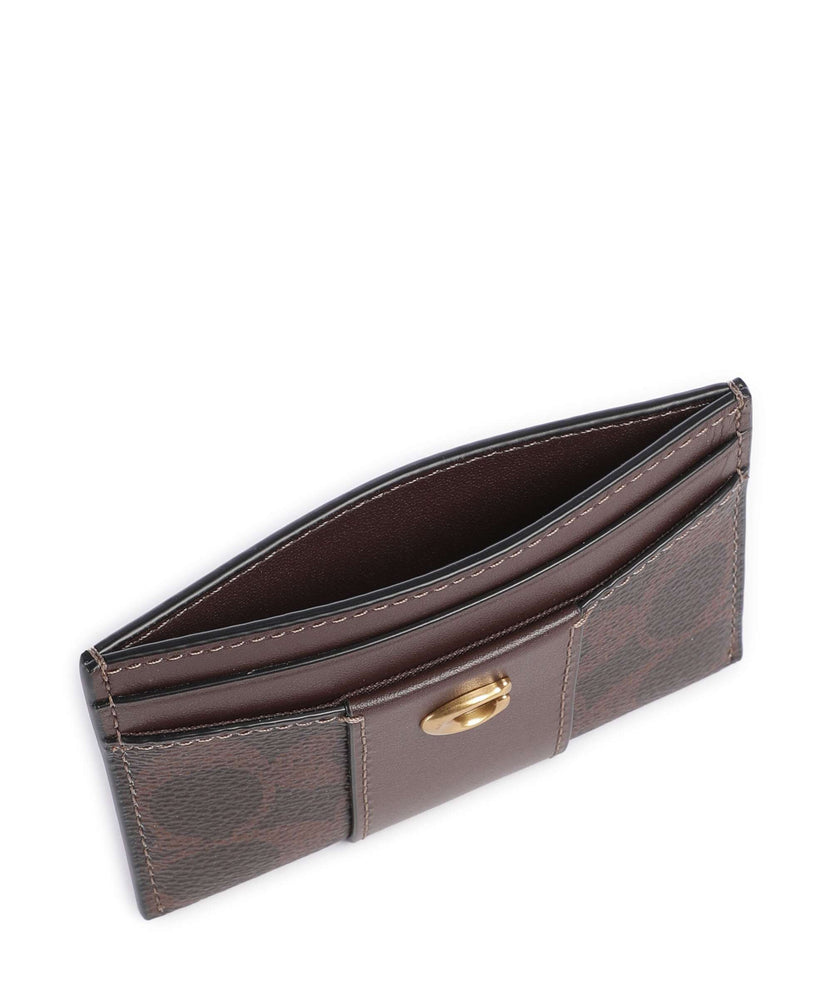 Coach Essential Signature Credit card holder maple