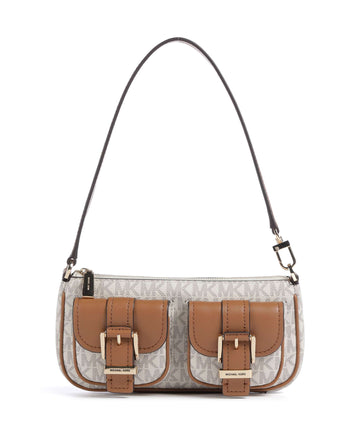 Michael Kors Zoe Torba preko ramena vanilla/acorn