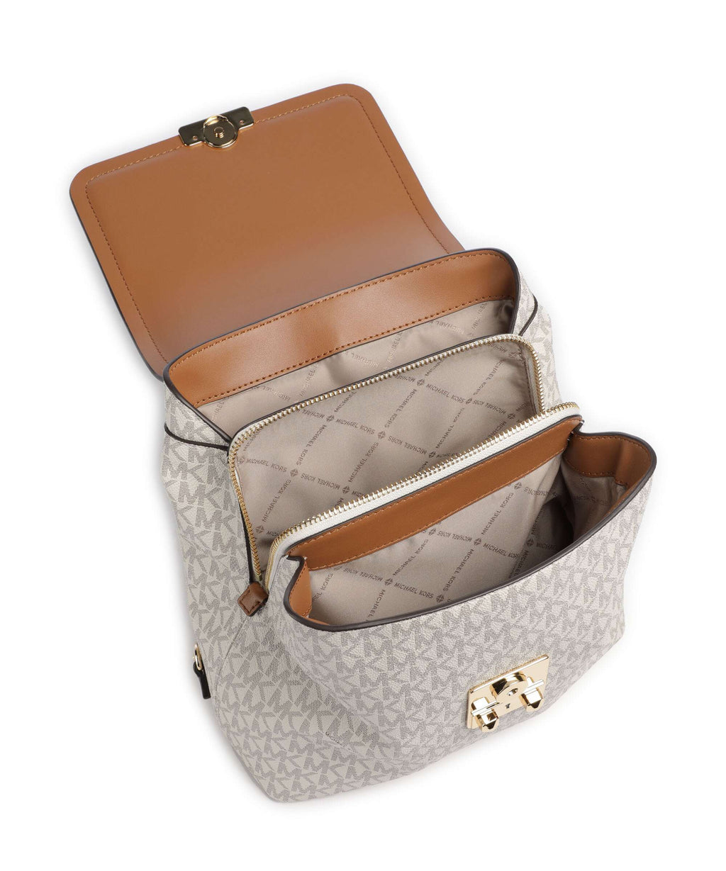 Michael Kors Tribeca Small Backpack vanilla/acorn