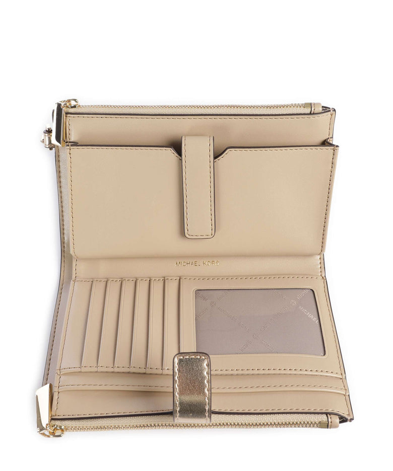 Michael Kors Jet Set Wallet pale gold