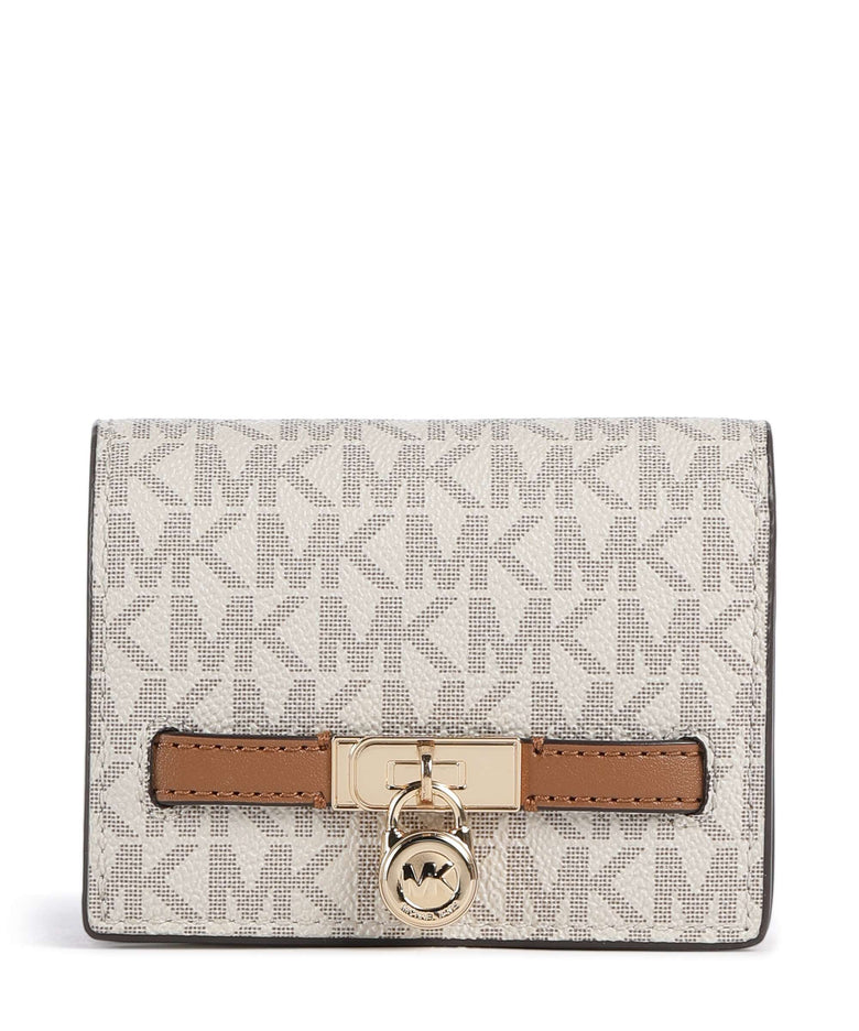 Michael Kors Hamilton Moderne Small Wallet vanilla/acorn