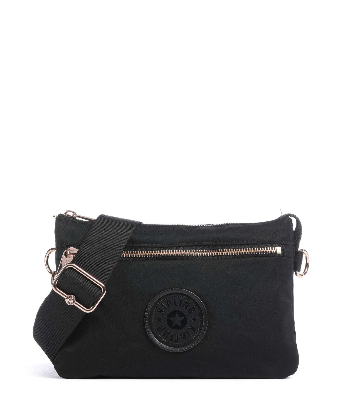 Kipling Charm Riri Zip Crossbody bag black rose spice