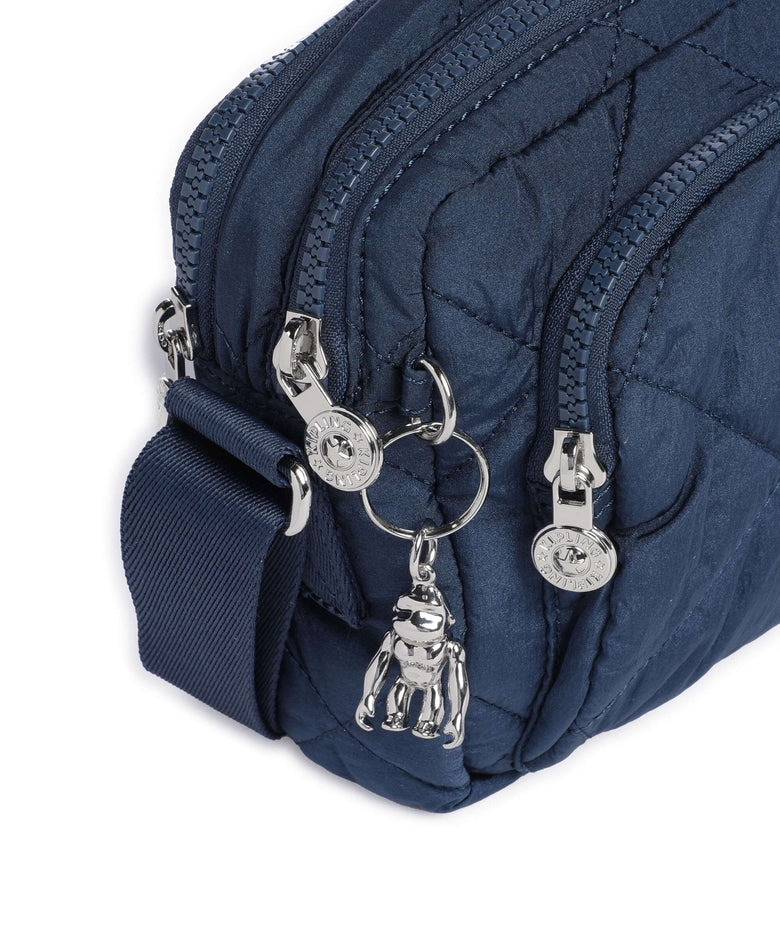 Kipling Crinkled Quilt Abanu M Zip Crossbody bag airy blue
