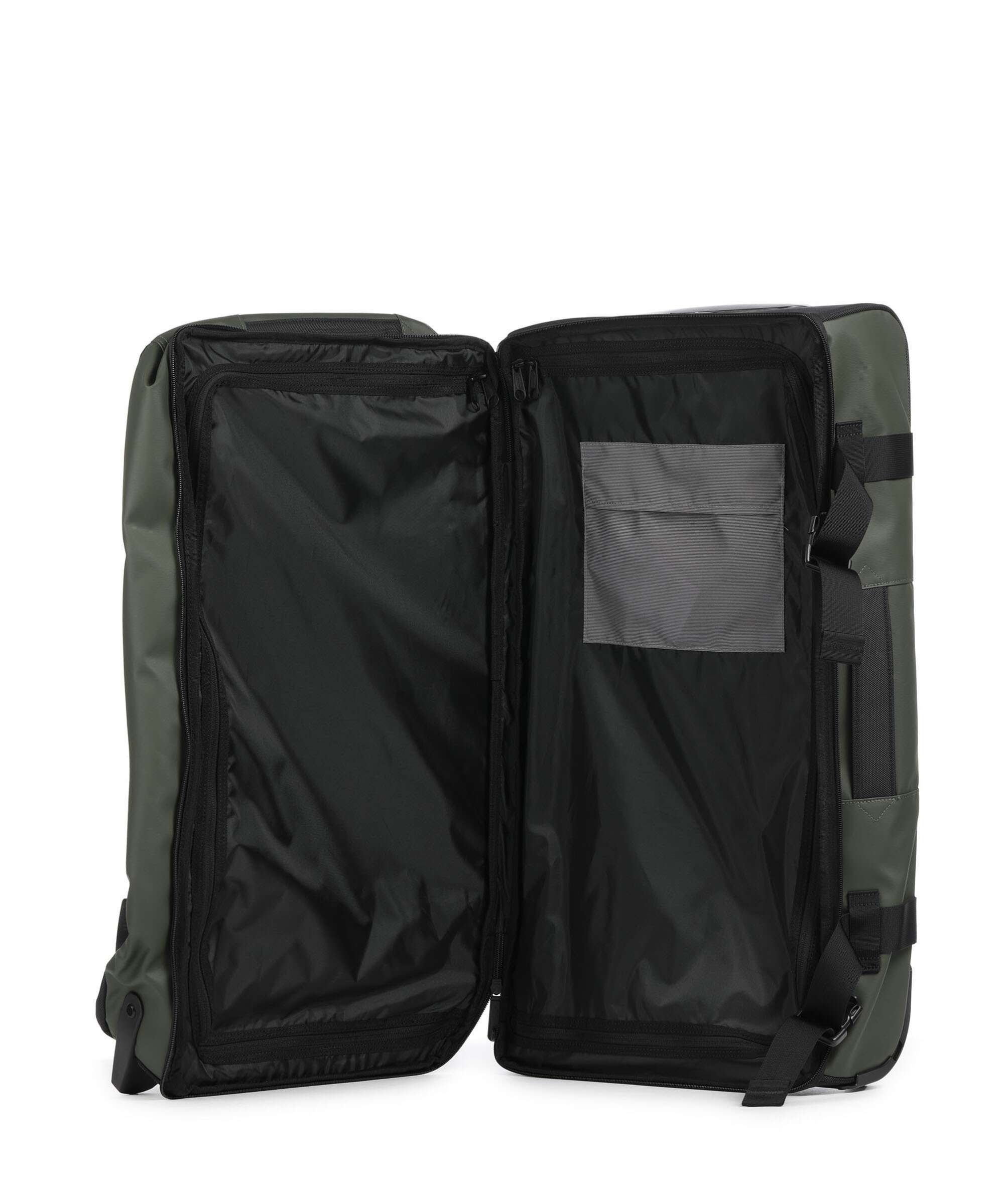 Eastpak Cnnct Tranverz M Travel bag with wheels top khaki