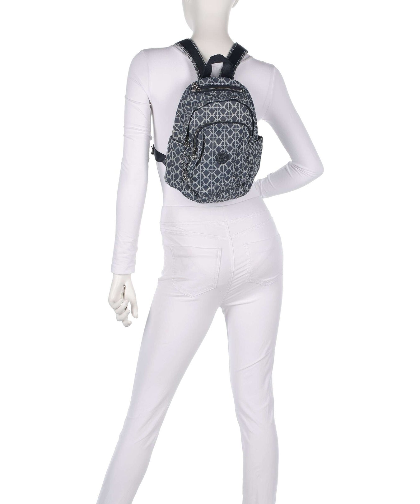 Kipling Elevated Delia Mini Backpack navy sign