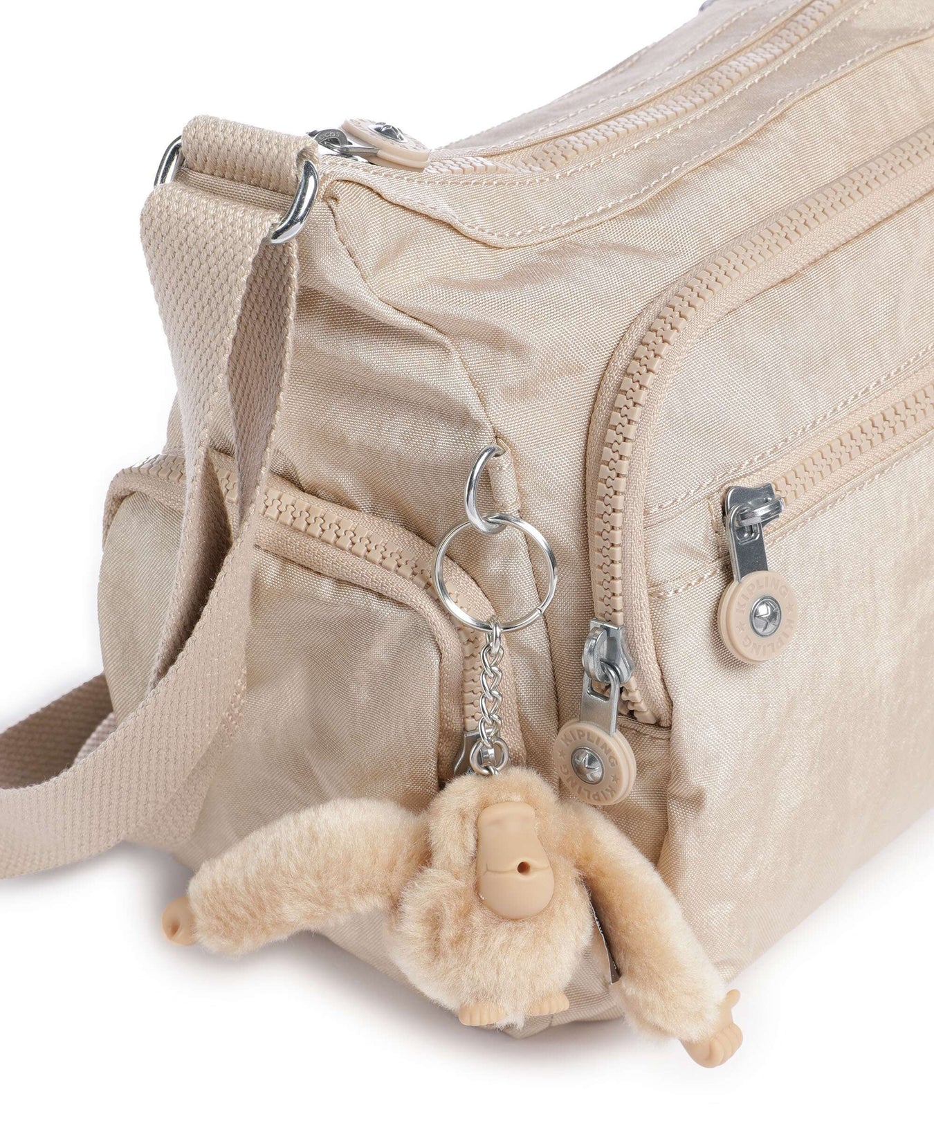 Kipling Basic Gabbie S Crossbody bag sparkled beige