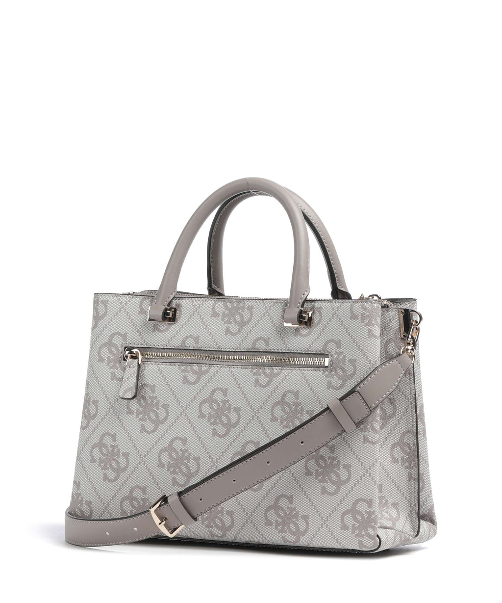 Guess Erenia Handbag dark taupe logo