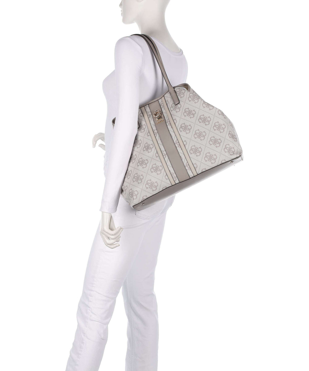 Guess Erenia Tote bag dark taupe logo