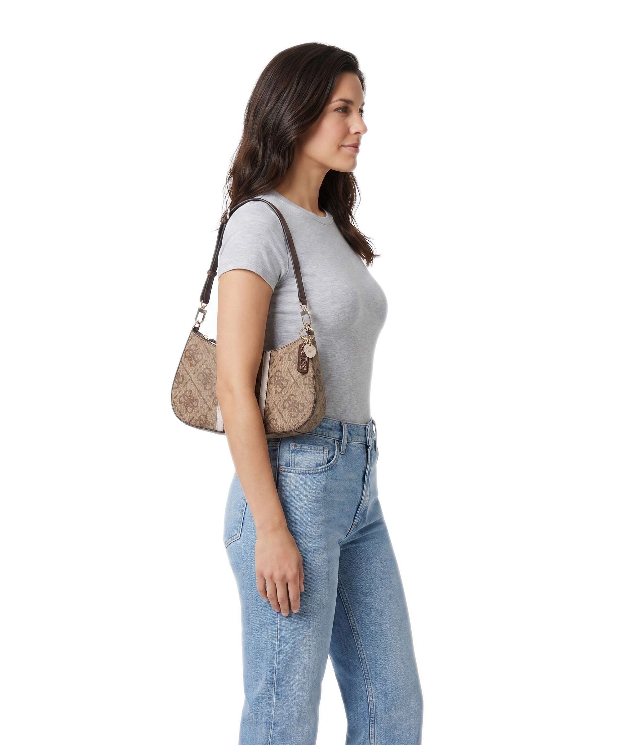 Guess Noelle II Shoulder bag latte logo/brown