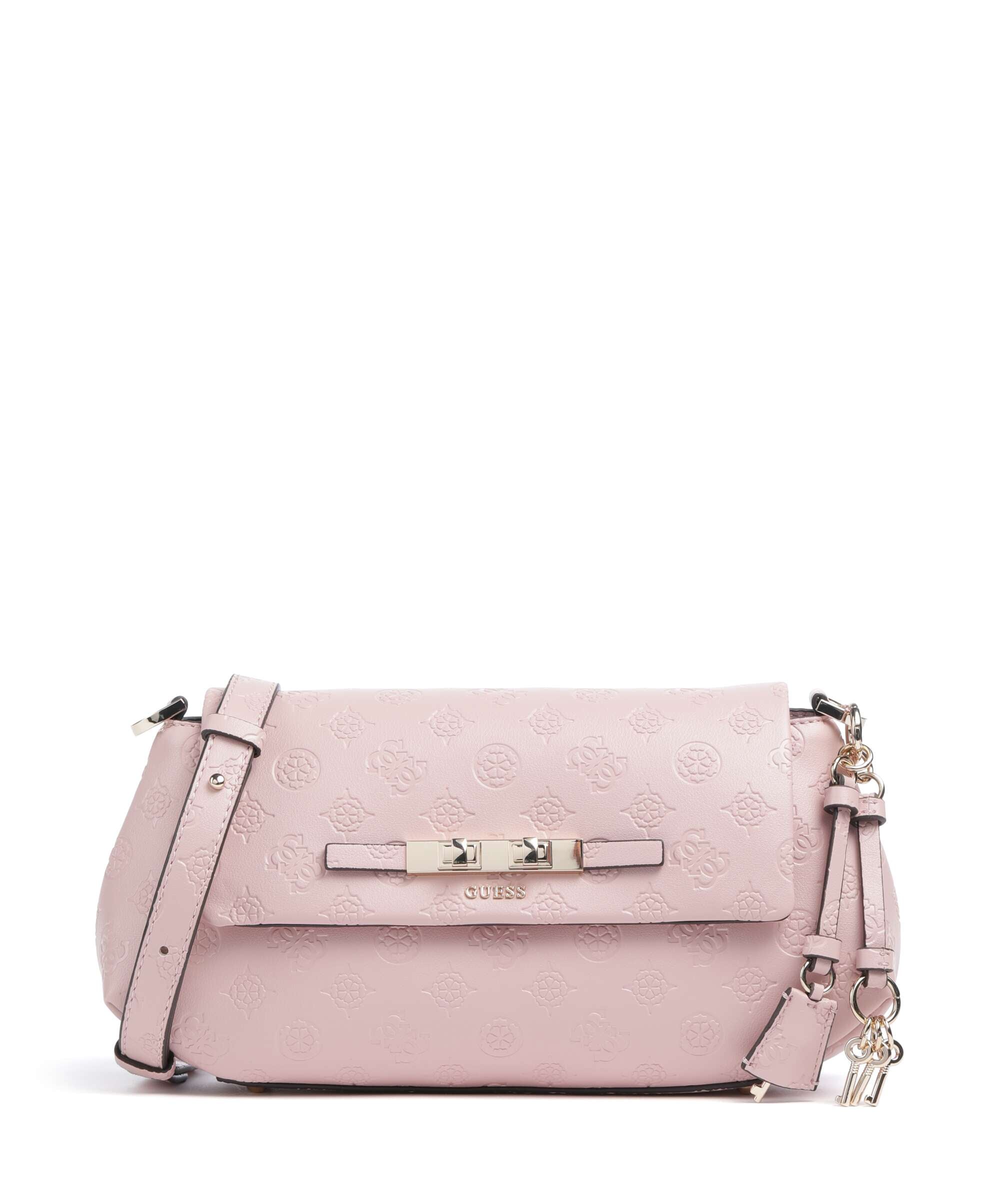 Guess Carmella Crossbody bag light pink logo