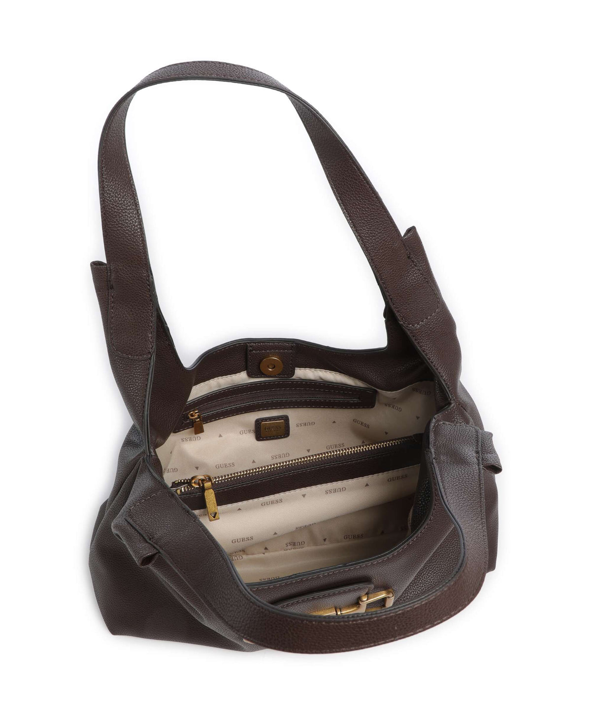 Guess Sunset Small Hobo bag brown