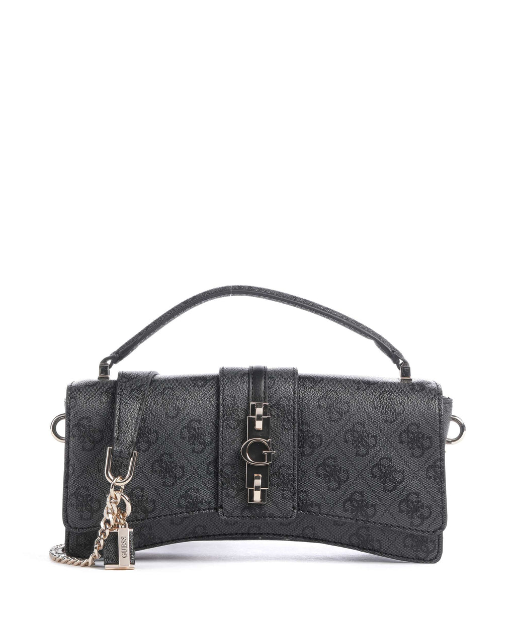 Guess Yvonne Logo Mini Handbag coal logo