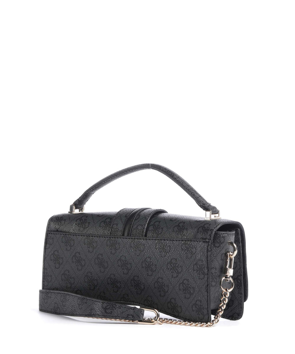 Guess Yvonne Logo Mini Handbag coal logo
