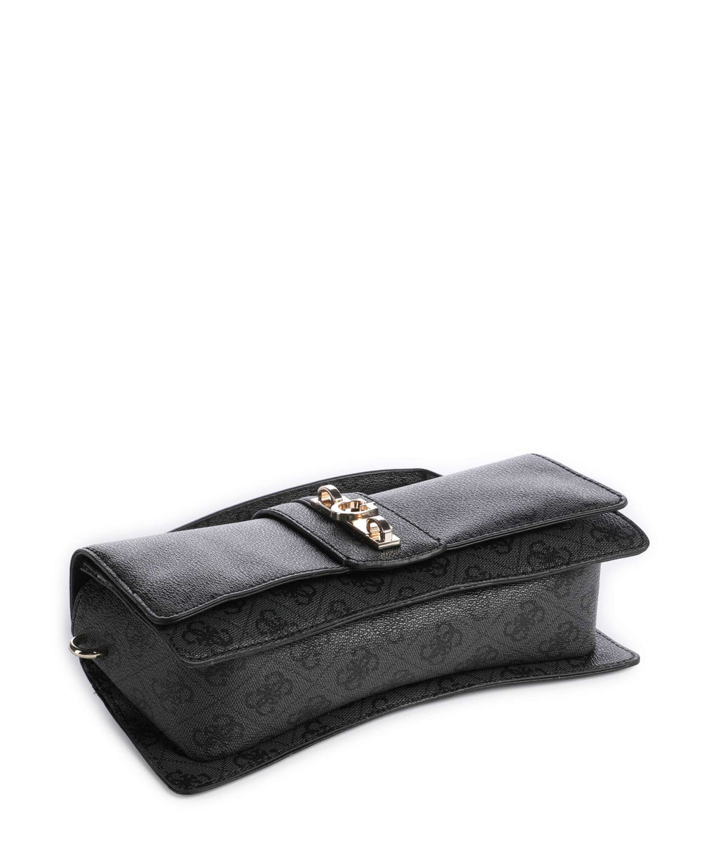 Guess Yvonne Logo Mini Handbag coal logo