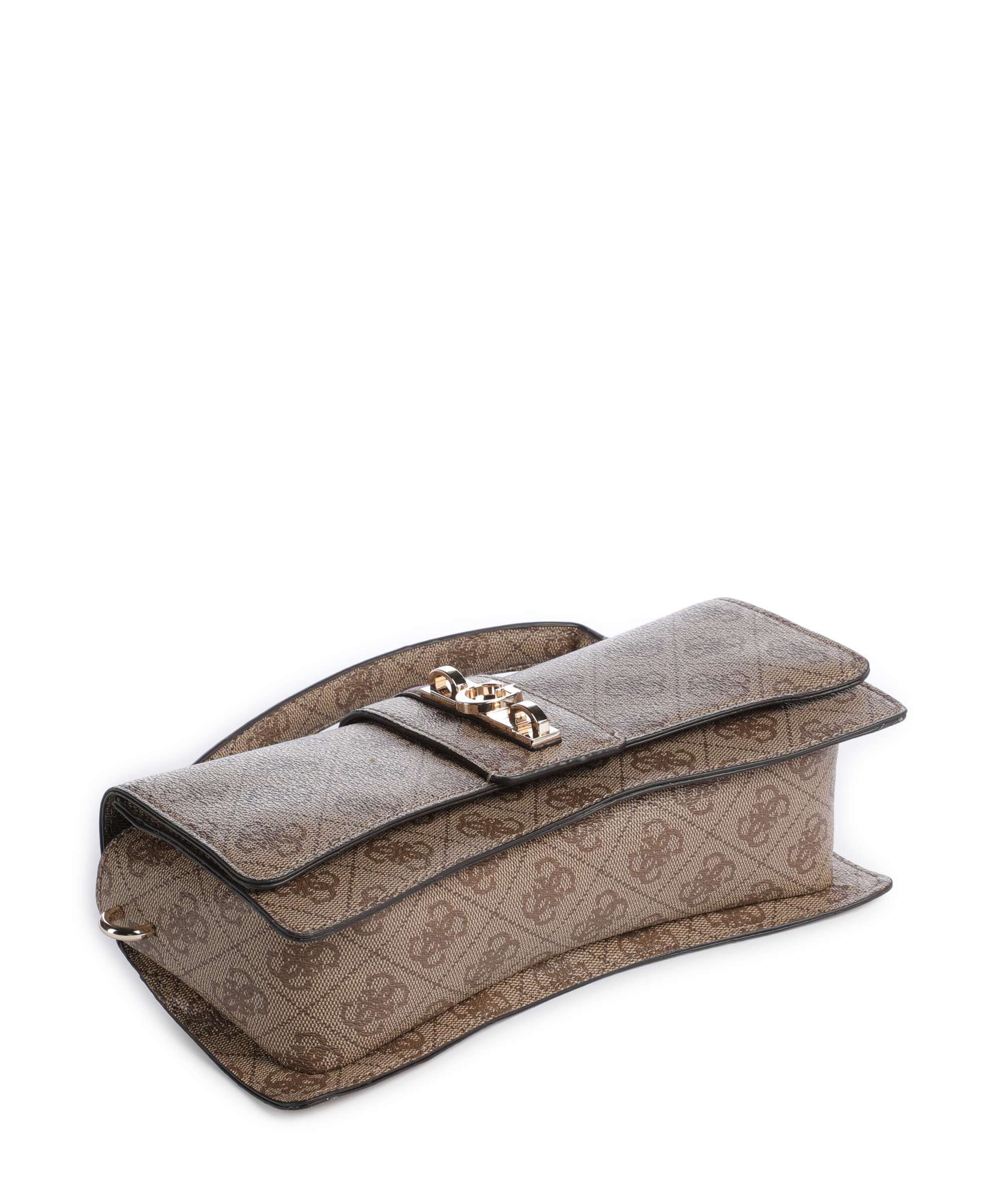 Guess Yvonne Logo Mini Handbag latte logo