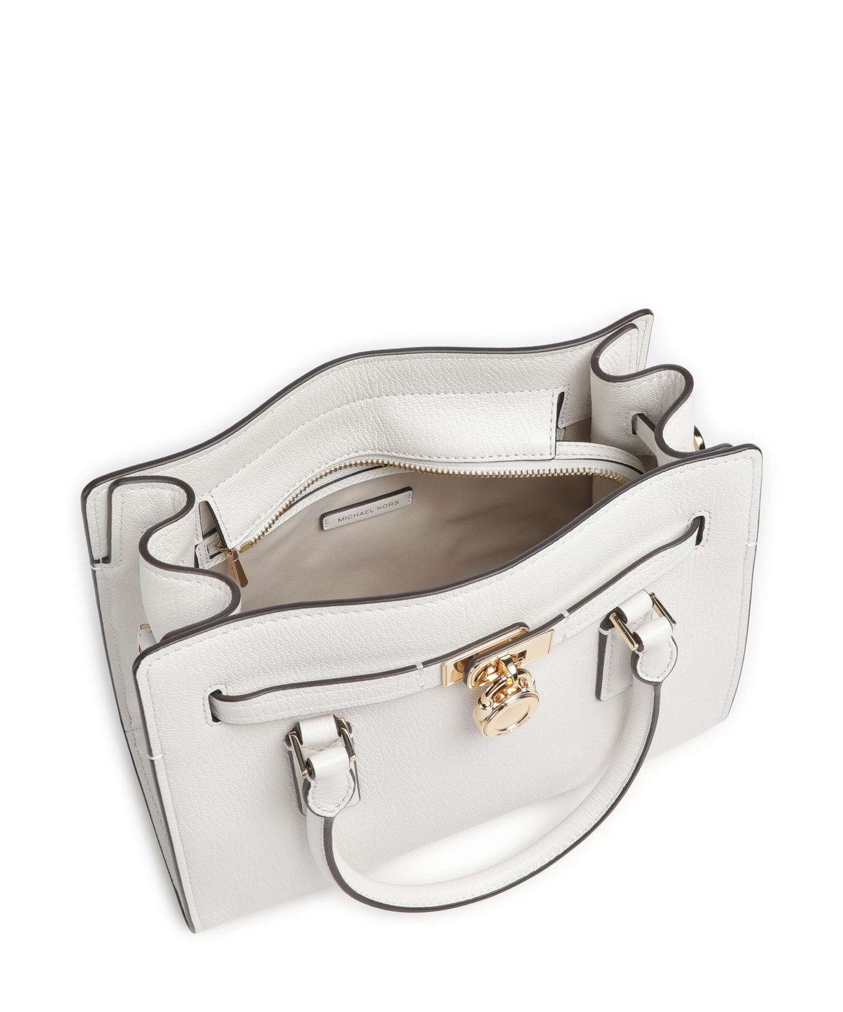 Michael Kors Hamilton Moderne Small Handbag optic white