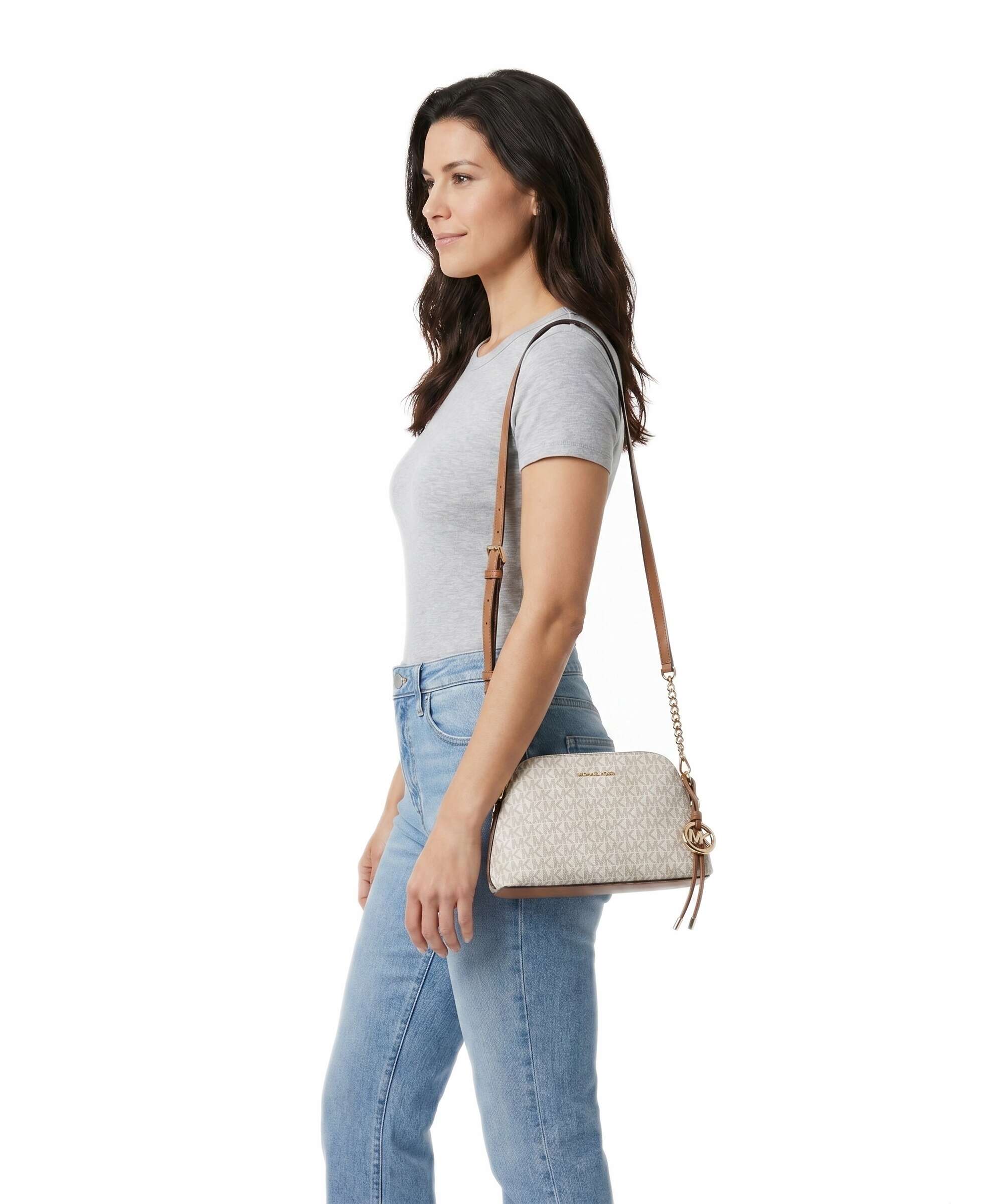 Michael Kors Freddie Small Crossbody bag vanilla/acorn