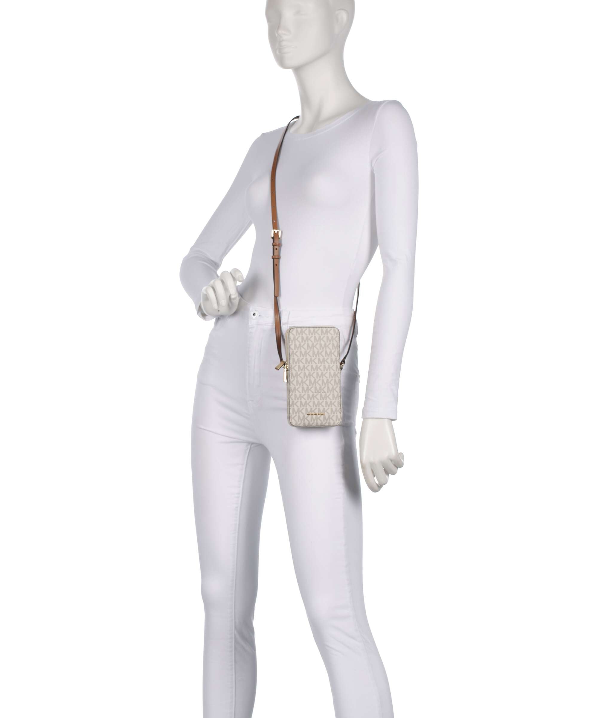 Michael Kors Jet Set Small Phone bag vanilla/acorn