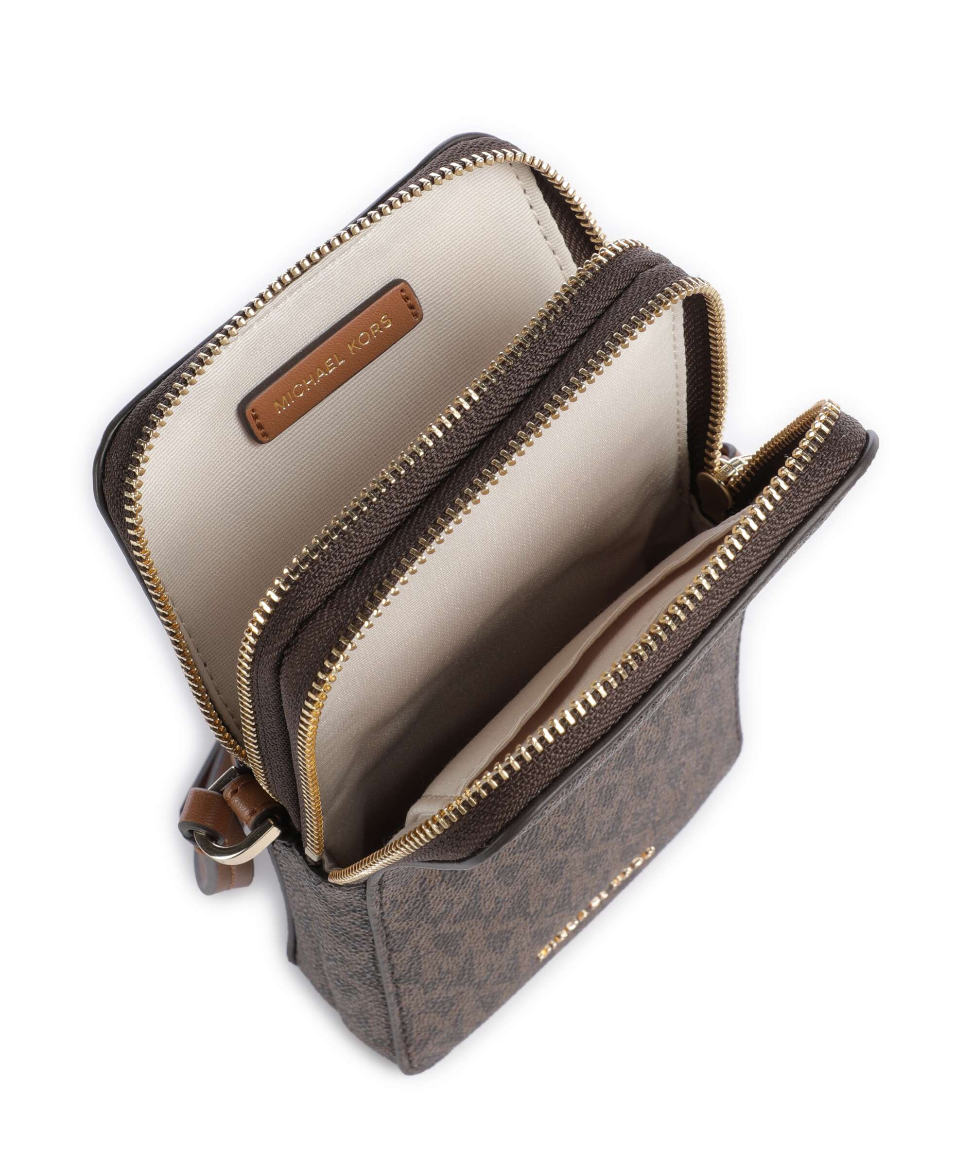 Michael Kors Jet Set Small Phone bag brown/acorn