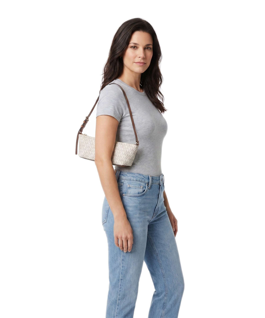 Michael Kors Laila Small Shoulder bag vanilla/acorn