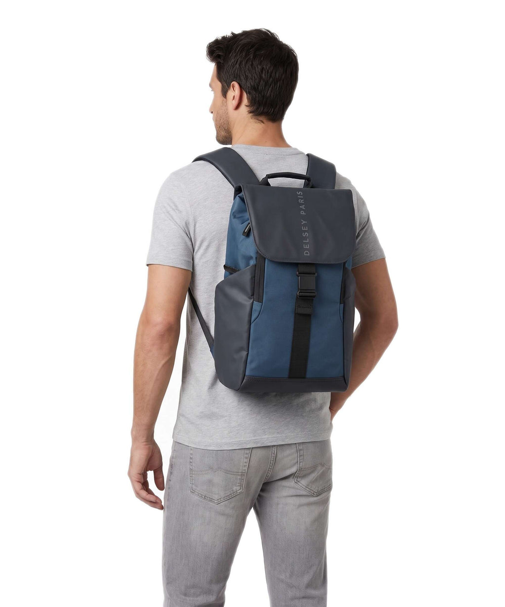 Delsey Paris Securflap Backpack marineblau