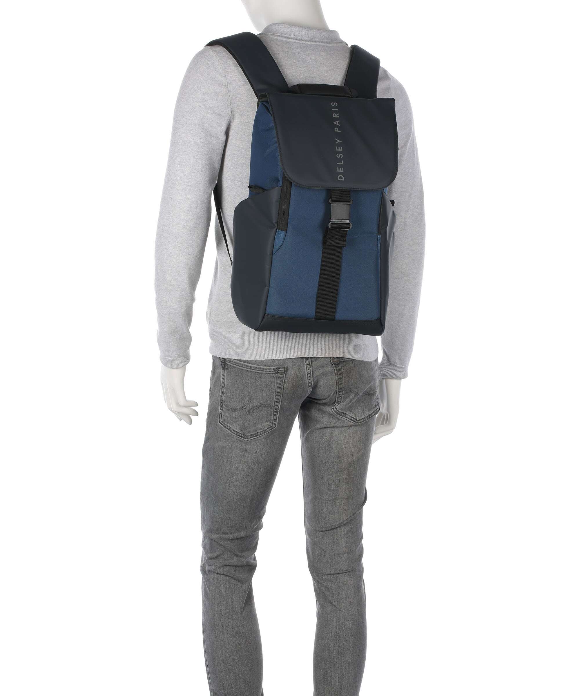 Delsey Paris Securflap Backpack marineblau