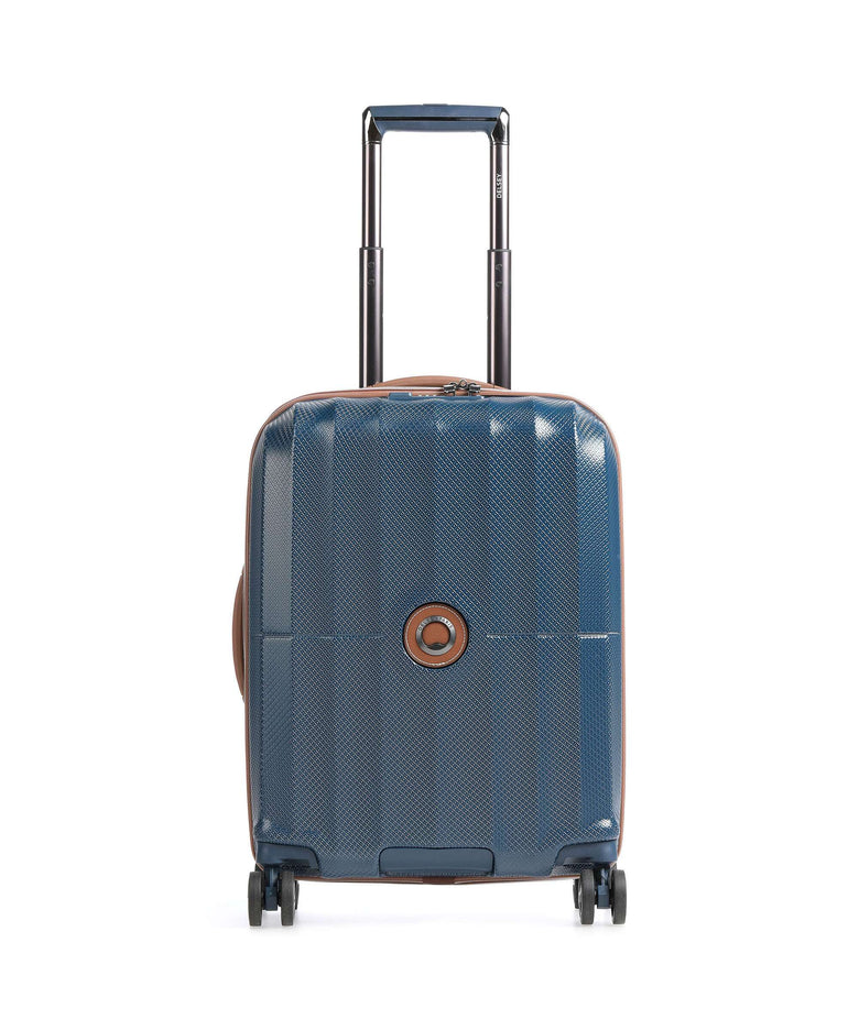 Delsey Paris St. Tropez Slim Line Spinner (4 wheels) marineblau