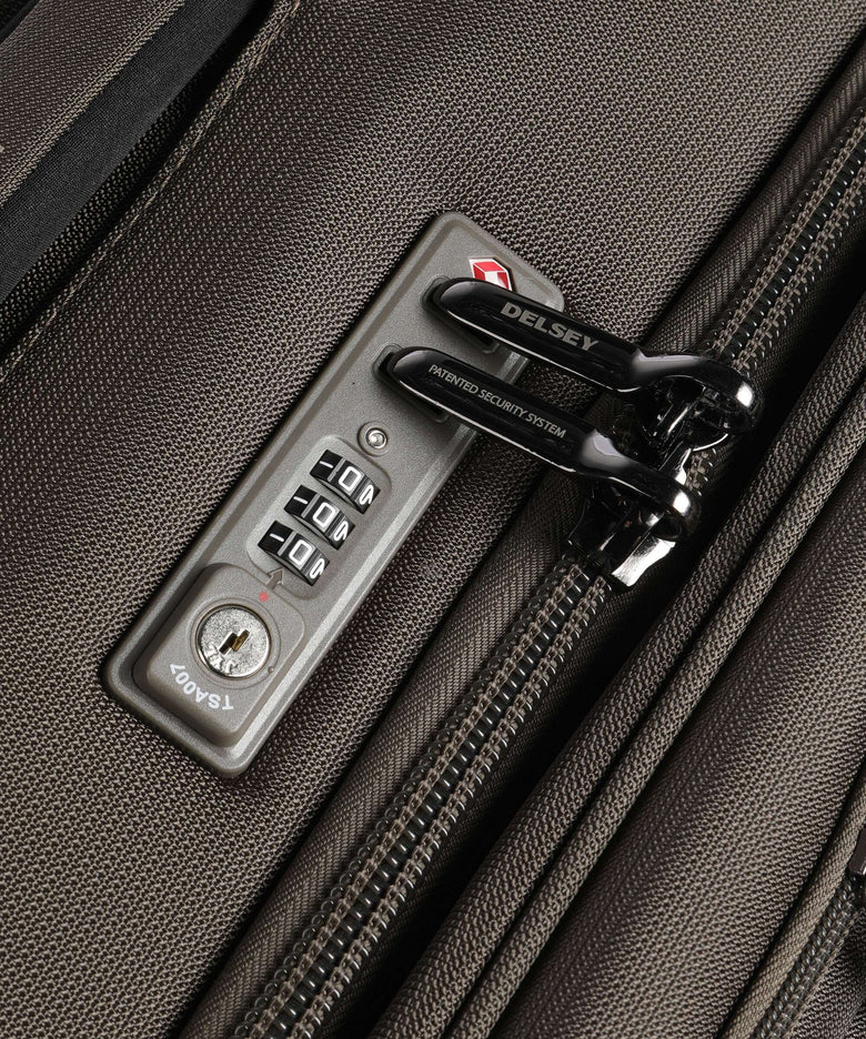 Delsey Paris Helium Dlx Spinner (4 wheels) mokka