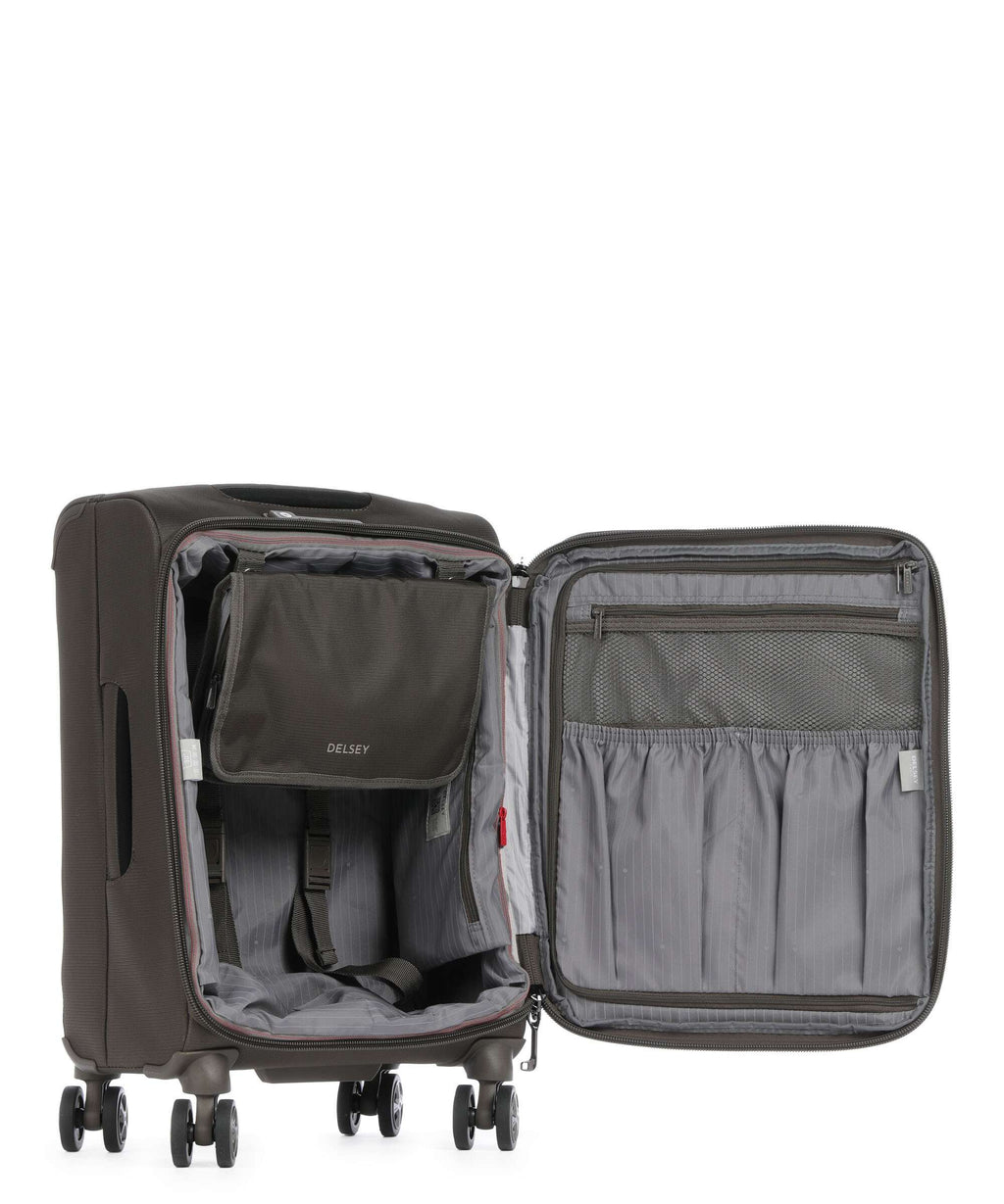 Delsey Paris Helium Dlx Spinner (4 wheels) mokka