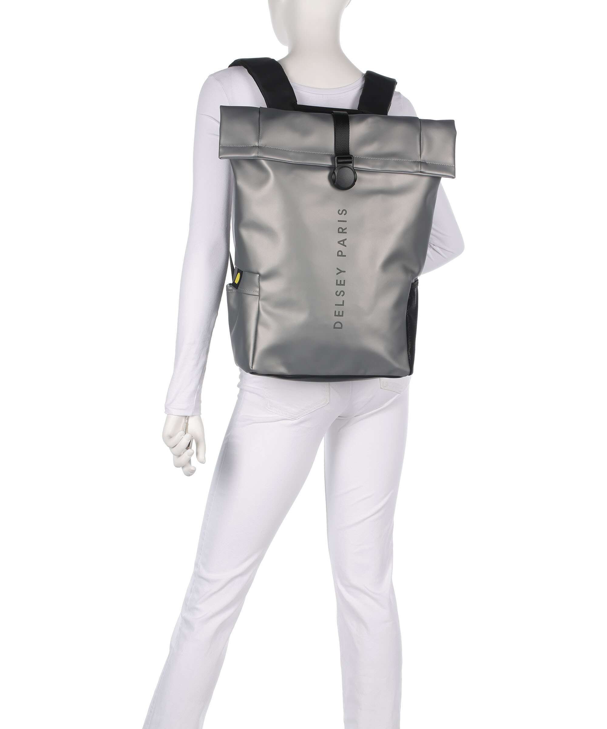 Delsey Paris Turenne Soft Rolltop backpack silber