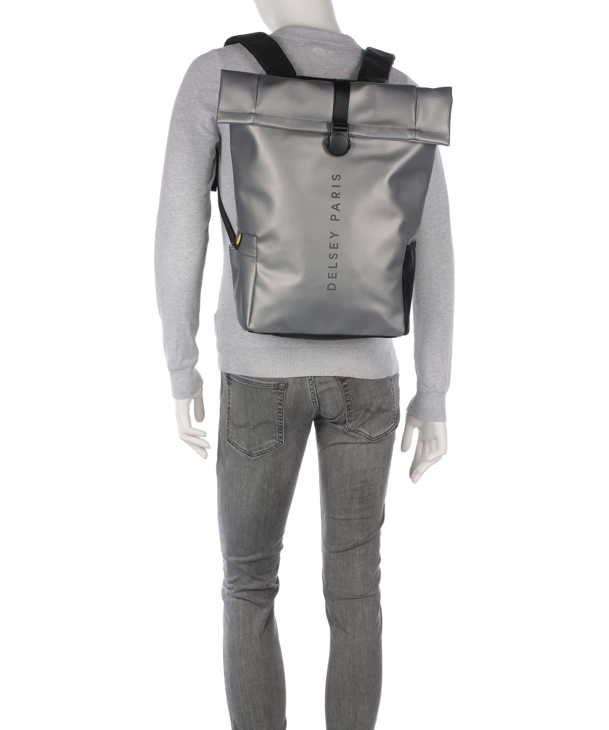 Delsey Paris Turenne Soft Rolltop backpack silber