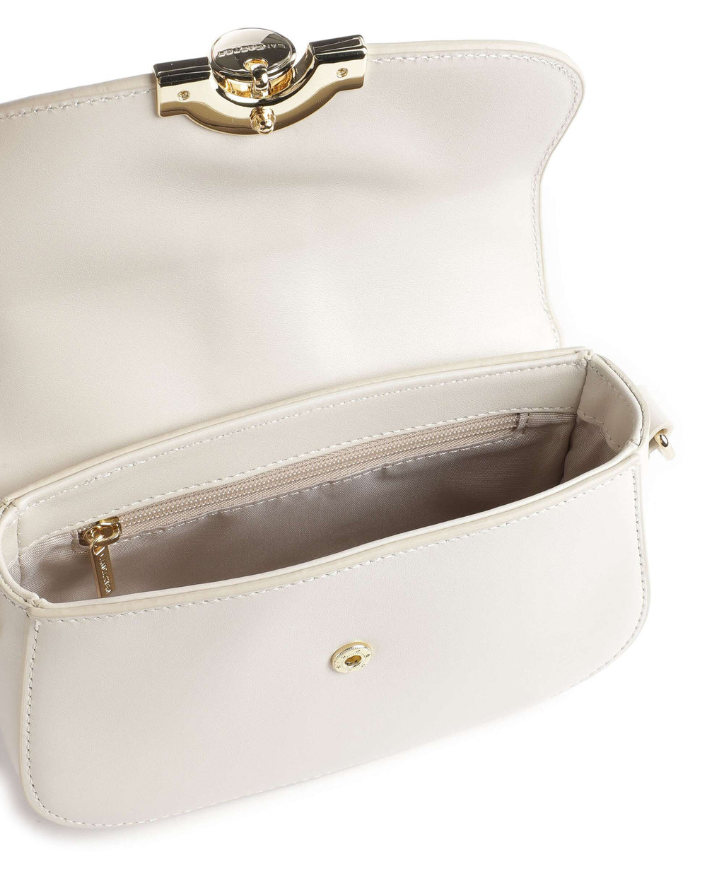 Lancaster Paris Médaille Crossbody bag ecru