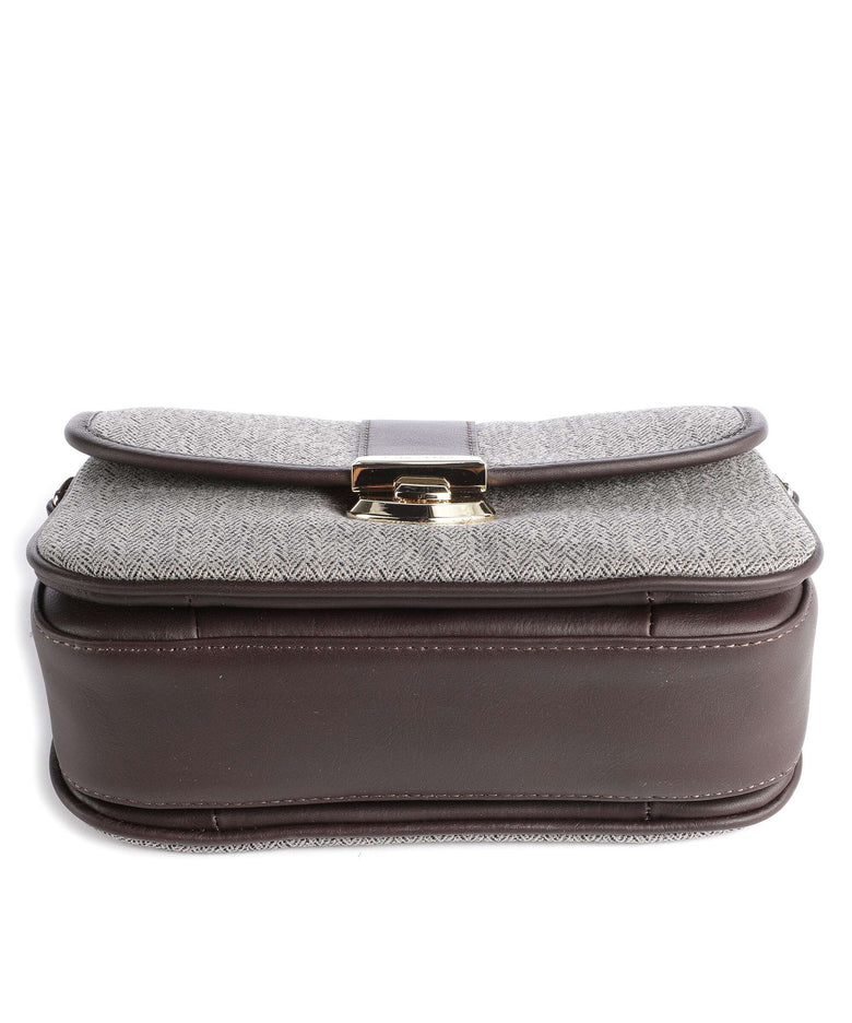 Lancaster Chevron Fia Crossbody bag marron chevron