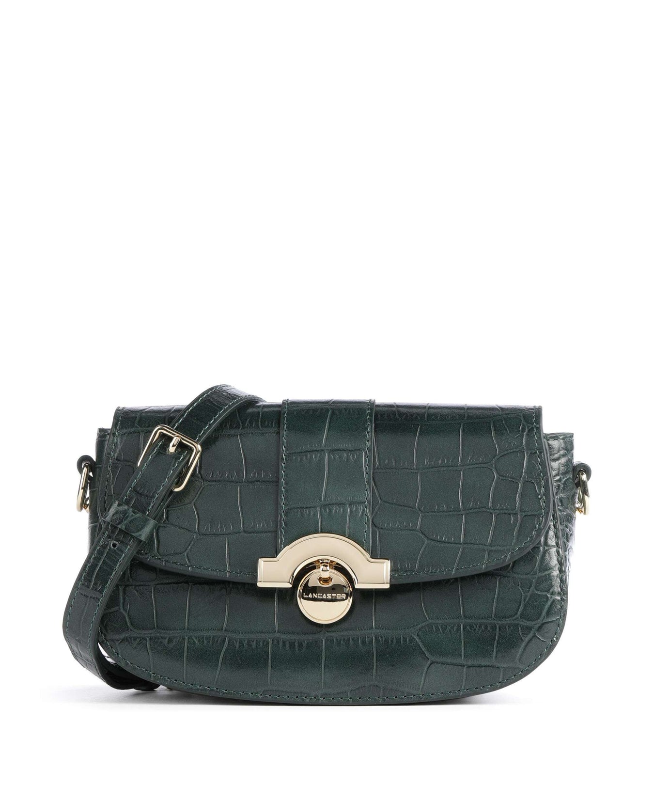 Lancaster Exotic Croco CN Crossbody bag vertforêt