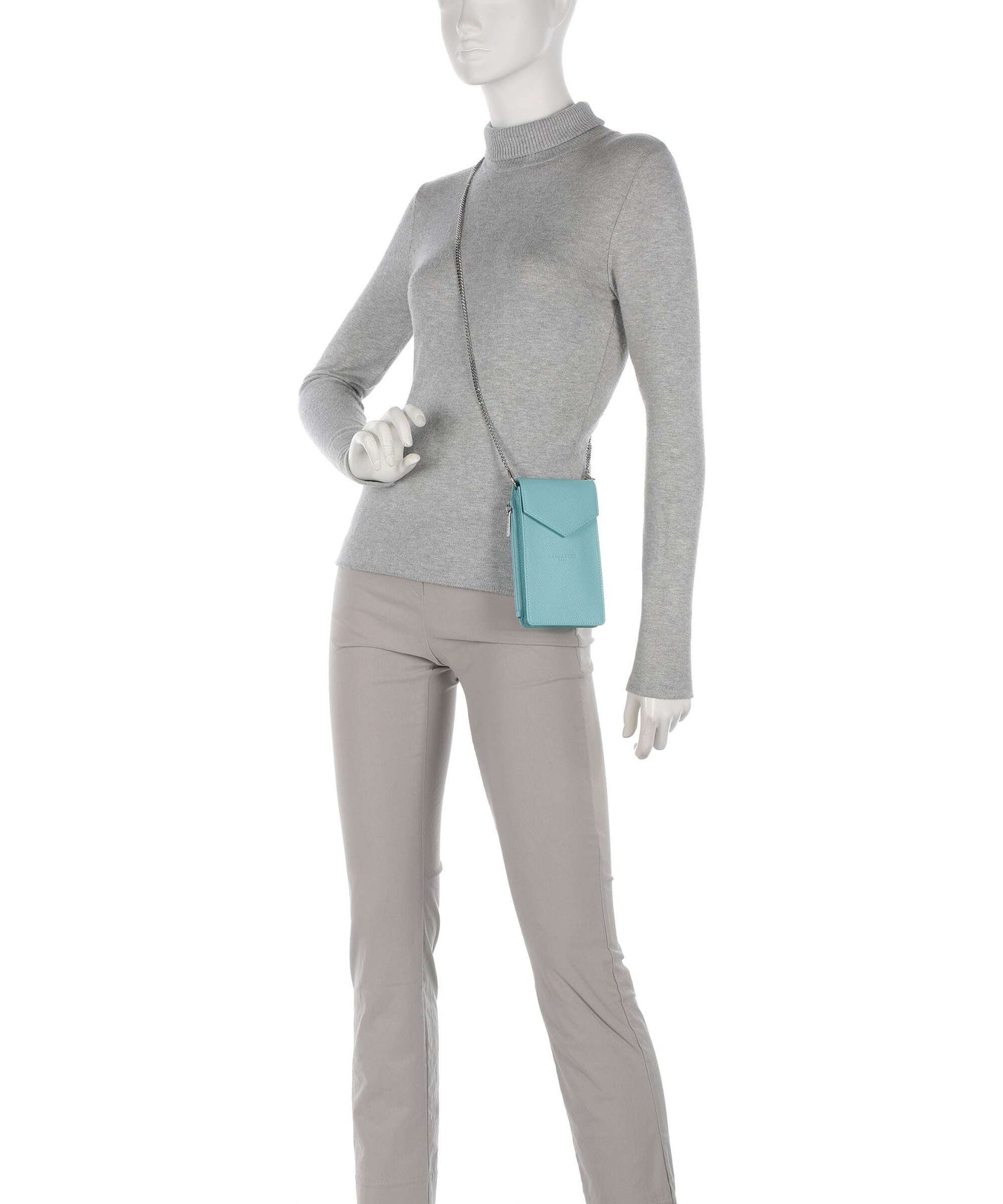 Lancaster Foulonne PM Phone bag lagon