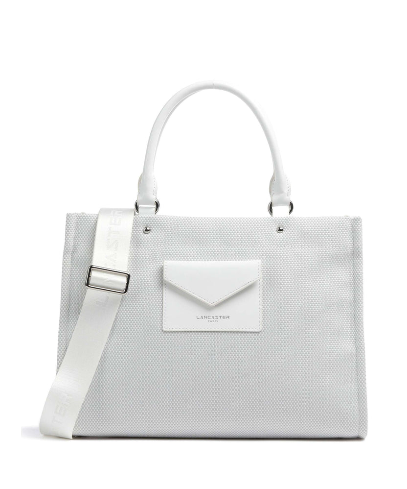Lancaster Actual Canvas Conscious Handbag blanc