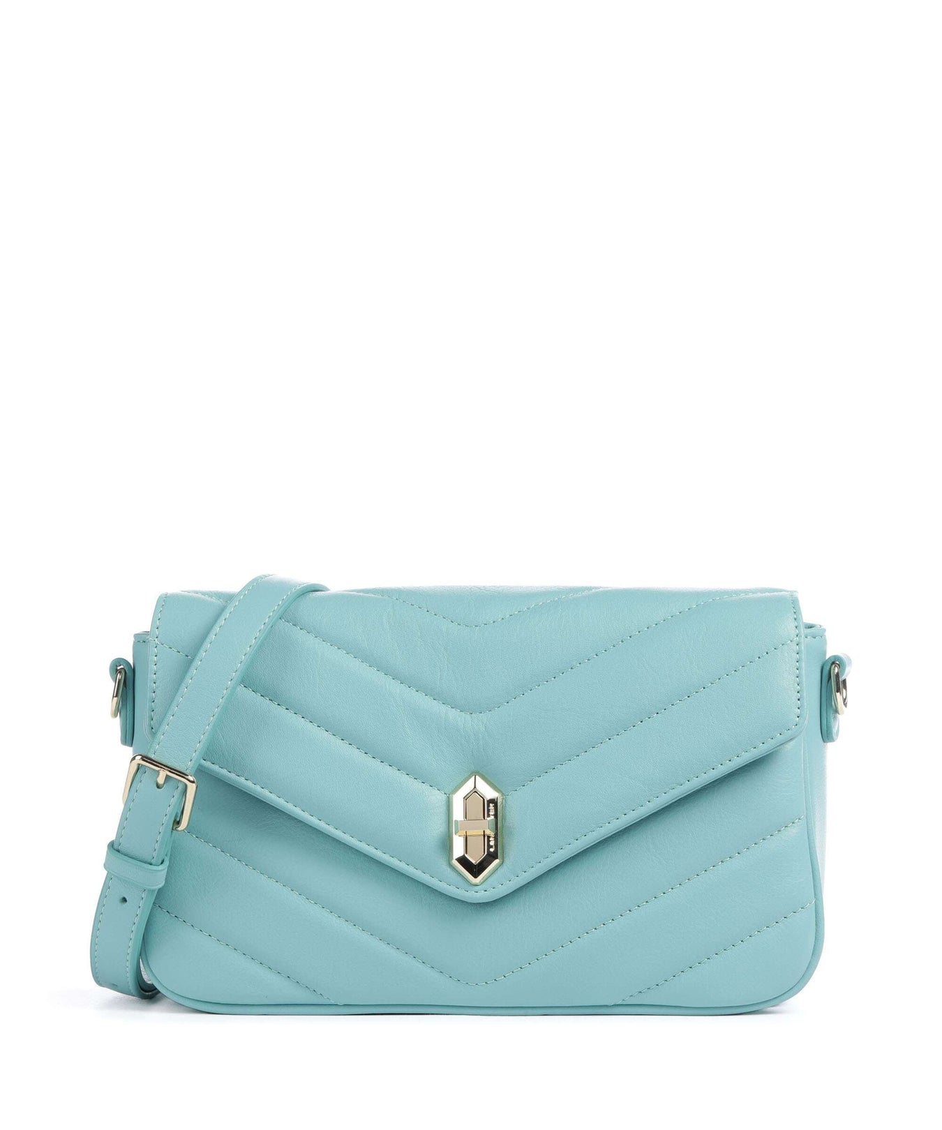 Lancaster Soft Matelassé Crossbody bag lagon