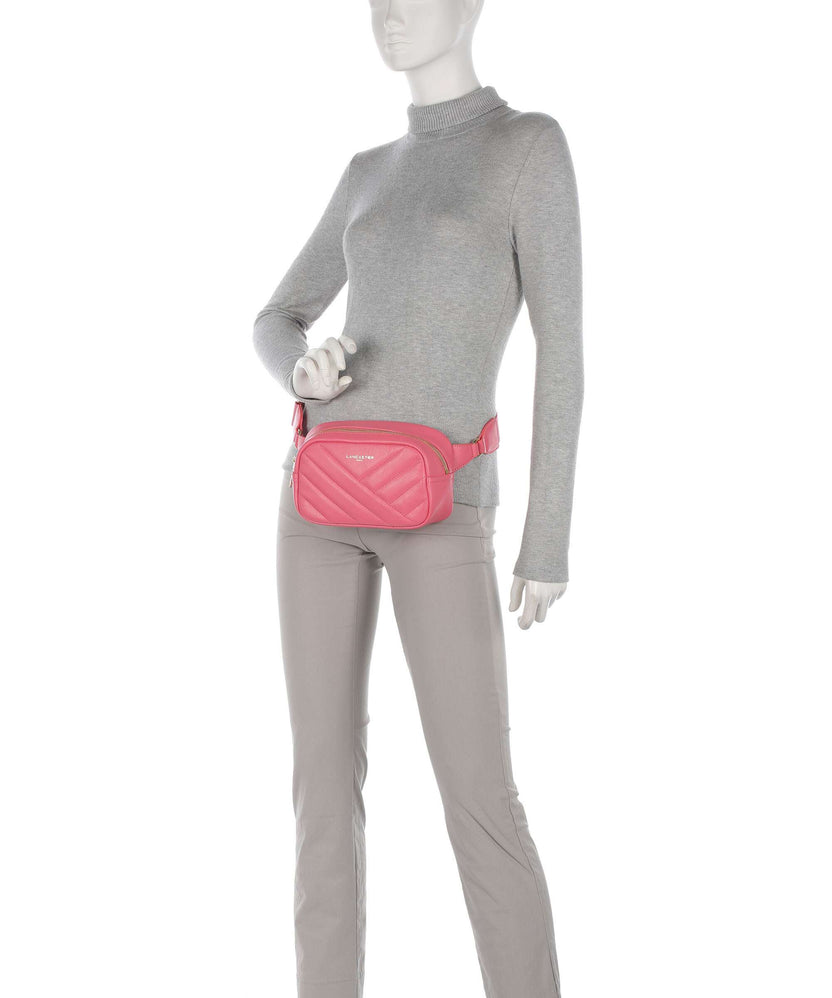 Lancaster Soft Matelassé Fanny pack rose fonce