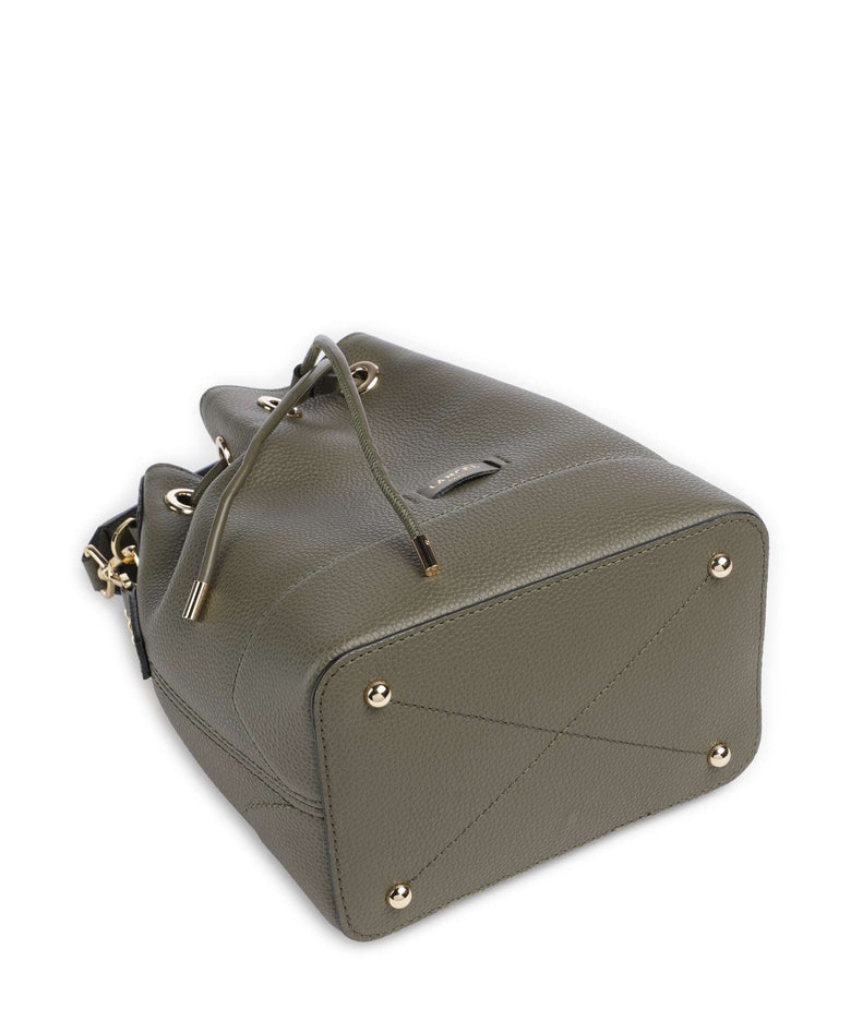 Lancel Ninon S Bucket bag dark khaki