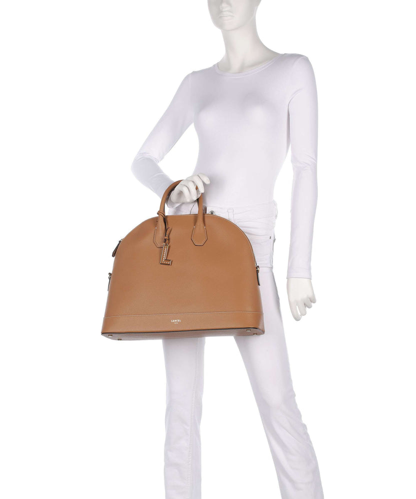 Lancel Belleville Bugatti L Handbag camel
