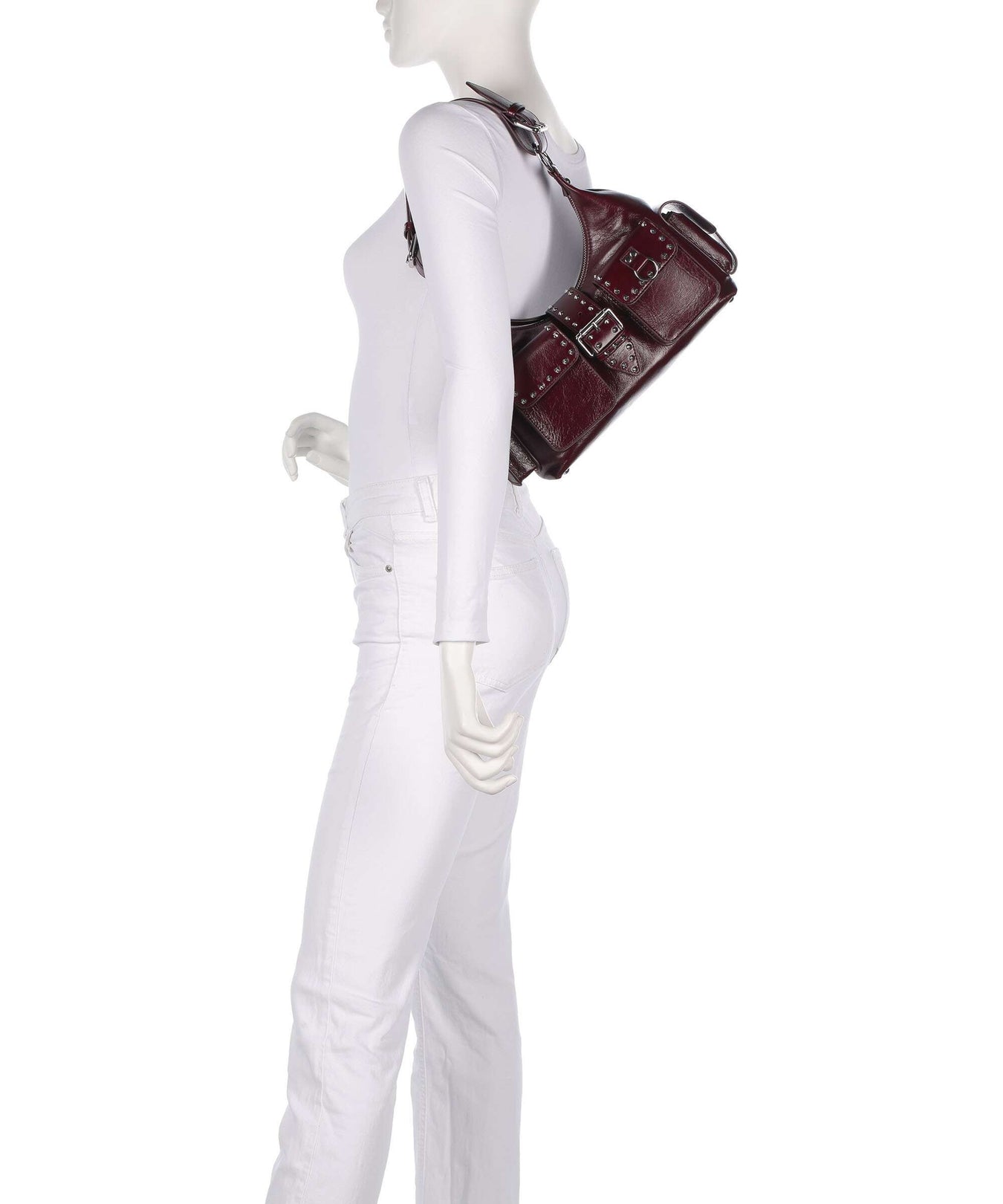 The Kooples Amelia Shoulder bag bordeaux