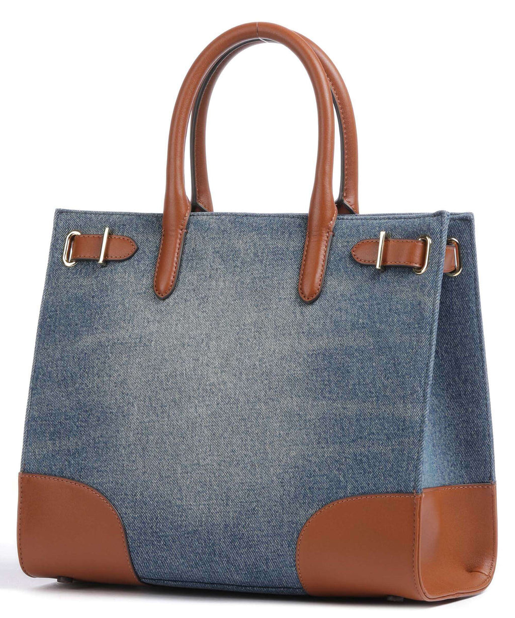 Lauren Ralph Lauren Devyn Medium Handbag sunset indigo wash/lauren tan