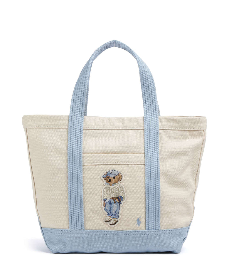Polo Ralph Lauren Bear Eran Cable Handbag ecru/carolina blue
