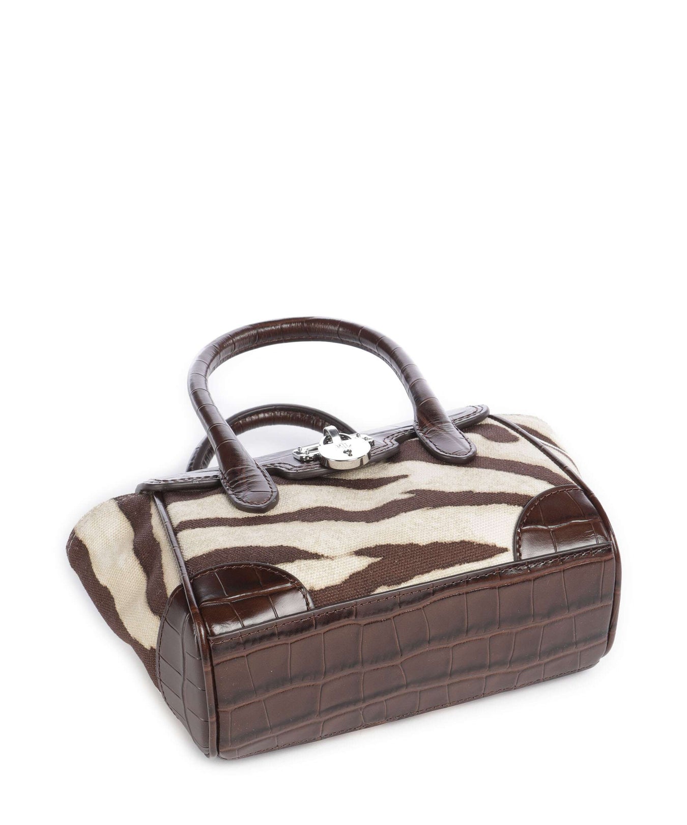Lauren Ralph Lauren Tanner Small Handbag zebra/dark hickory