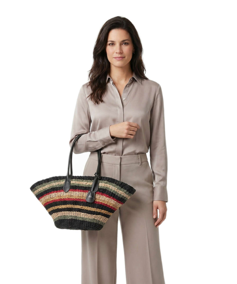 Polo Ralph Lauren Bellport Medium Tote bag multi stripe