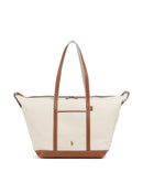 Polo Ralph Lauren Canvas Large Shopper ecru/cuoio